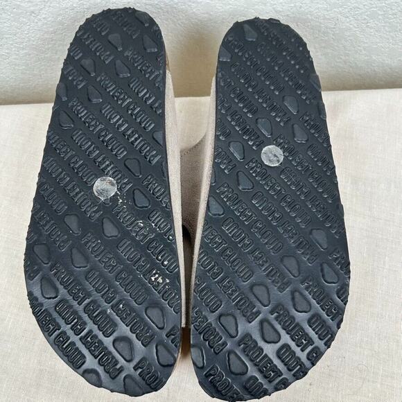 Project Cloud Womens Sz 9 leather adjustable Arizona style cork sole sandals - Picture 3 of 10